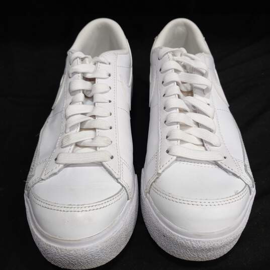 Nike Women's DJ0292-100 Triple White Blazer Low Platform Sneakers Size 6 image number 2