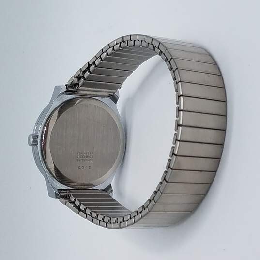 Silvana 9042 Silver Toned Swiss Made Quartz Watch image number 6