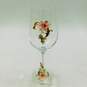BTaT Brew To A Tea Fancy Floral Embellished Wine Glasses Set of 2 IOB image number 2