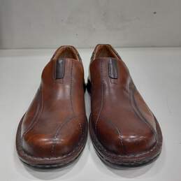 Clarks Men's Brown Leather Loafers Size 10.5M alternative image