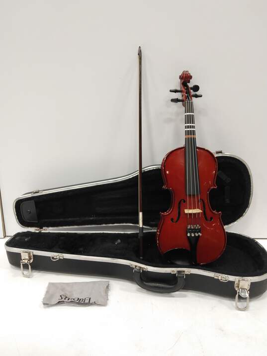 Antonius Stradivarius Replica Violin & Hard Sided Travel Case image number 1