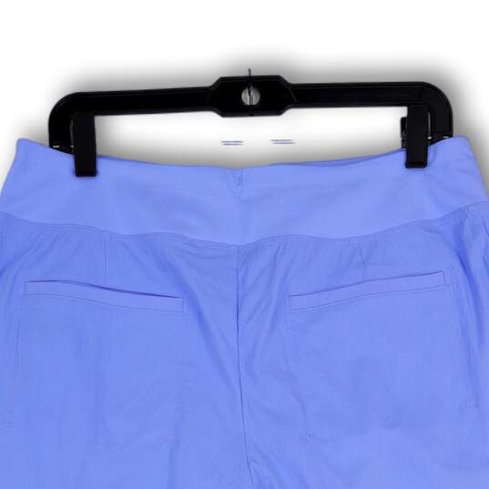 NWT Womens Blue Elastic Waist Pockets Trekkie North Athletic Shorts Size 12 image number 4