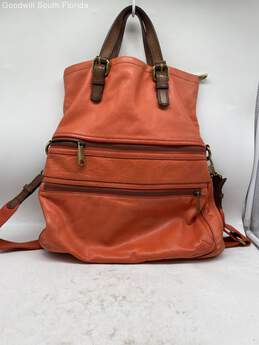 Fossil Orange Handbag