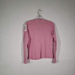 Girls Knitted Long Sleeve Stretch Ruffle Henley Sweater Size XL(16) alternative image