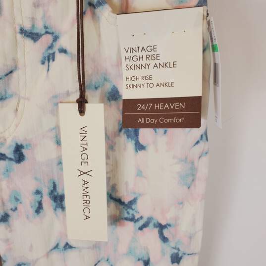 Vintage America Women Tie Dye High Rise Jeans 8/29 NWT image number 5