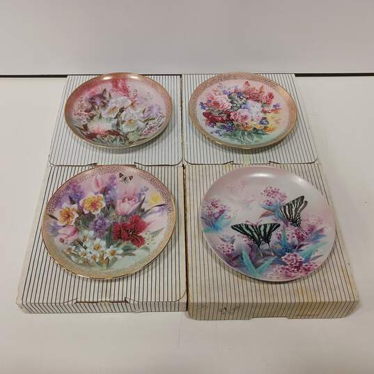 Lot of 4 Butterfly Collectors Plates image number 1