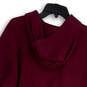 Womens Red Regular Fit Drawstring Long Sleeve Pullover Hoodies Size 2X image number 4