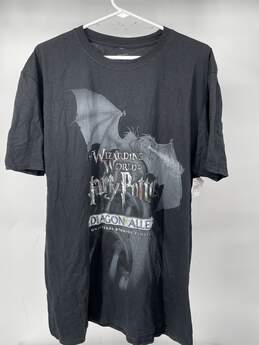 Universal Studio Mens Black 100% Cotton Graphic T-Shirt Size XL T-0507559-C