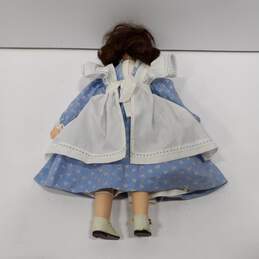 Girl Porcelain Doll in Blue Floral Dress alternative image