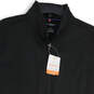 NWT Mens Black Classic Fit Stretch Sleeveless Full-Zip Vest Size Large image number 3