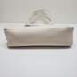 London Fog White Leather Maille Tote Bag NWT image number 5