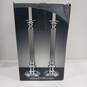 Godinger 18" Silver Plated Column Candle Stick Pair IOB image number 3