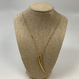 NWT Designer Michael Kors Gold-Tone Link Chain Claw Shape Pendant Necklace