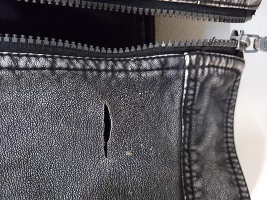 Hard Edge Men's Gray Leather Jacket Size L image number 3