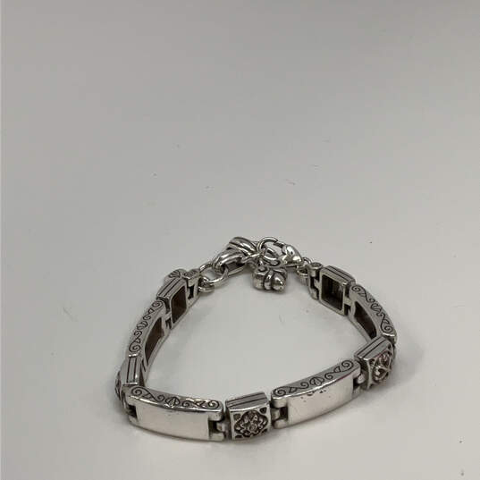 Designer Brighton Silver-Tone Tribeca Scroll Bar Link Chain Bracelet image number 2