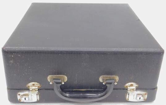 Vintage 1940's Smith Corona Sterling 4A Series Black Manual Typewriter With Case image number 7