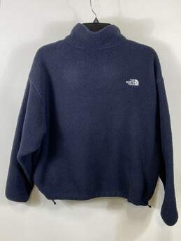 The North Face Women Blue Quarter Fleece Sweater L alternative image