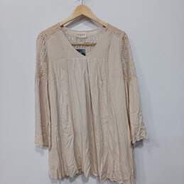 Bella Ella Women's Cream Gorgeous Gal Lace Sleeve Mini Dress Size S with Tag