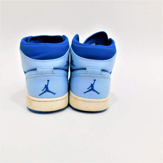 Jordan 1 Retro Mid Team Royal Ice Blue Men's Shoes Size 8 image number 3