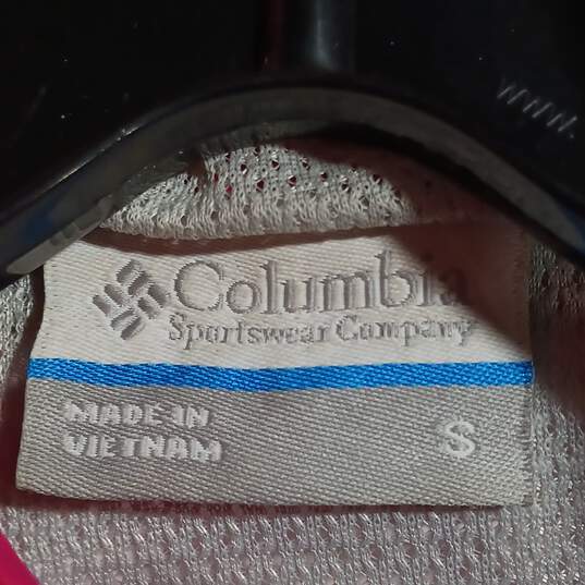 Columbia Women's Pink Cancer Awareness Full Zip Windbreaker Jacket Size S image number 4