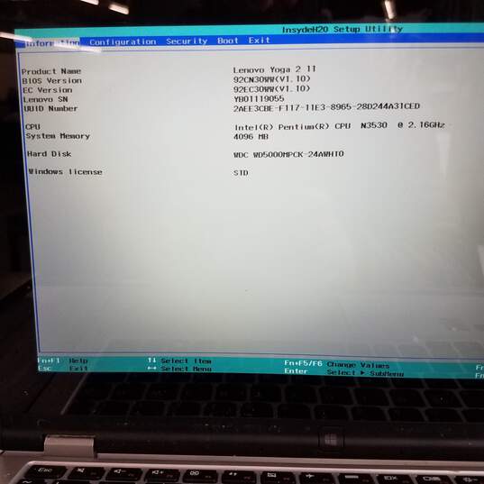 Lenovo Yoga 2 11in 2-in-1 Laptop Intel Pentium N3530 CPU 4GB RAM 500GB HDD image number 10