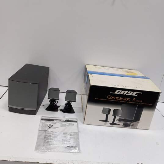 Bose Companion 3 Series II Multimedia Speaker System IOB image number 1
