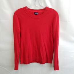 Patagonia Women's Red Cotton Blend Sweater Size S