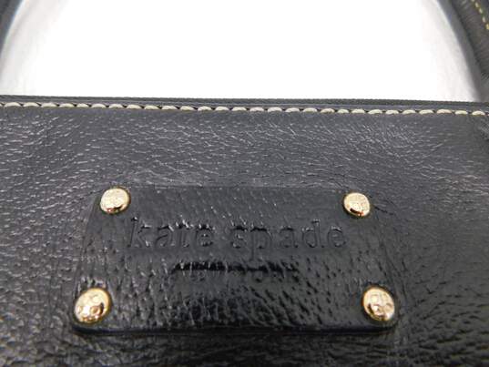 Kate Spade Black Leather Wellesley Maeda Satchel Bag image number 2