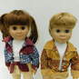 VTG 1998 Battat Our Generation Dakota & Kaitlyn 18in. Dolls Equestrian Country Outfits image number 3