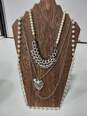 5 Piece Pearl Theme Necklace Bundle image number 3