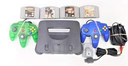 Nintendo 64 N64 W/4 games Namco museum 64