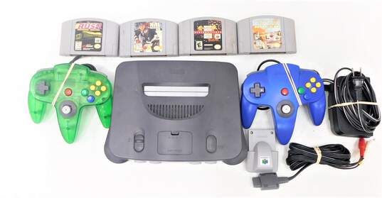 Nintendo 64 N64 W/4 games Namco museum 64 image number 1