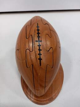 Carved Wooden Puzzle Football Figure alternative image
