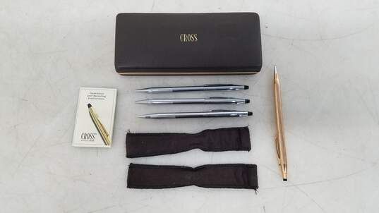 Cross 4 piece writing tool set w/ 14kt Pencil Case + image number 1