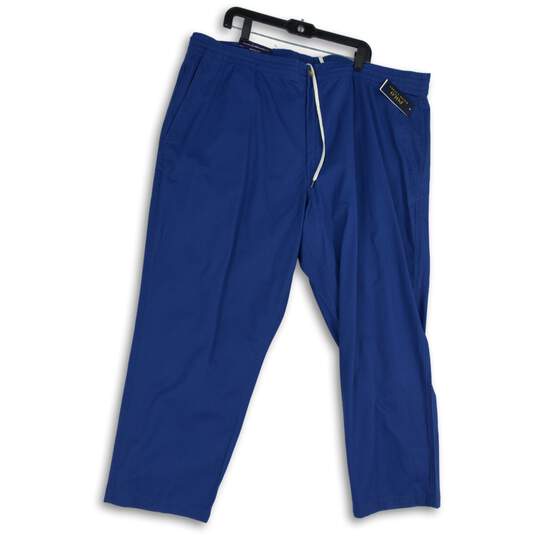 NWT Polo Ralph Lauren Mens Blue Elastic Drawstring Waist Capri Pants Size 4XB image number 1