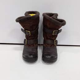 Coach Holiway Brown Winter Boots Size 6.5B