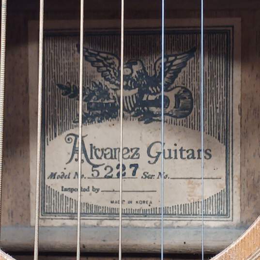Brown Alvares Acoustic Guitar image number 4