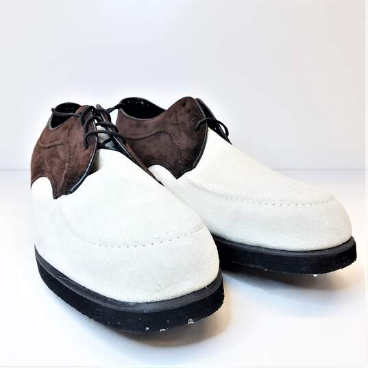 Hush Puppies Golf Shoes White, Brown Size 10.5 image number 3