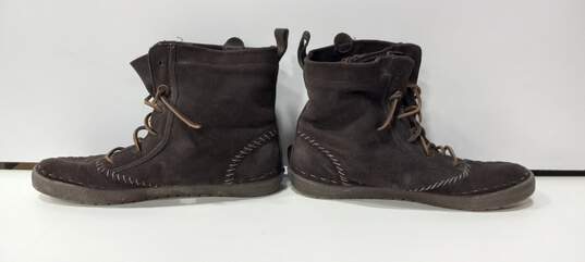 Keds Brown Fleece Lined Leather Lace Up Boots Size 10 image number 2