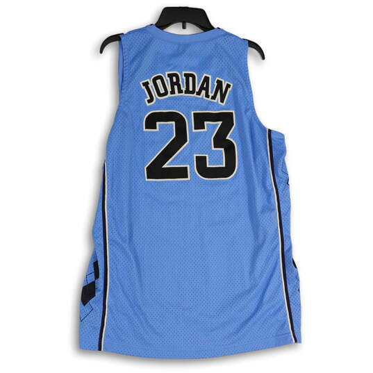 Mens Blue Black North Carolina Tar Heels Michael Jordan #23 Basketball Jersey Sz L image number 2