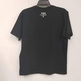 Mens Black Cotton Short Sleeve Crew Neck Pullover Graphic T-Shirt Size M alternative image