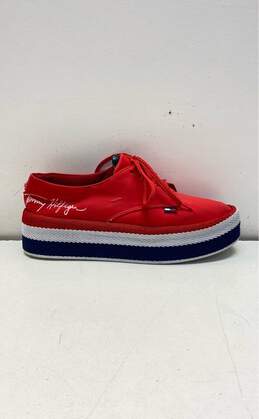 Tommy Hilfiger Red Platform Casual Shoe Women 10.5
