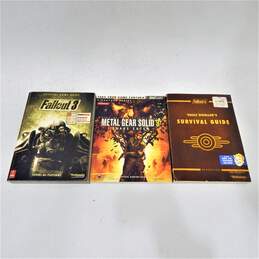 Fallout 3 Fallout 4 & Metal Gear Solid 3 Guide Book Bundle