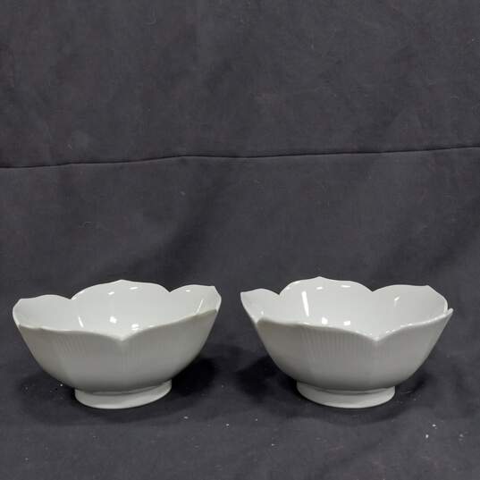 6pc Set of Milk White Serving Dishes image number 3