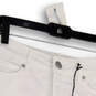 NWT Womens White Flat Front Light Wash Cuffed Denim Mom Shorts Size 2/26 image number 3