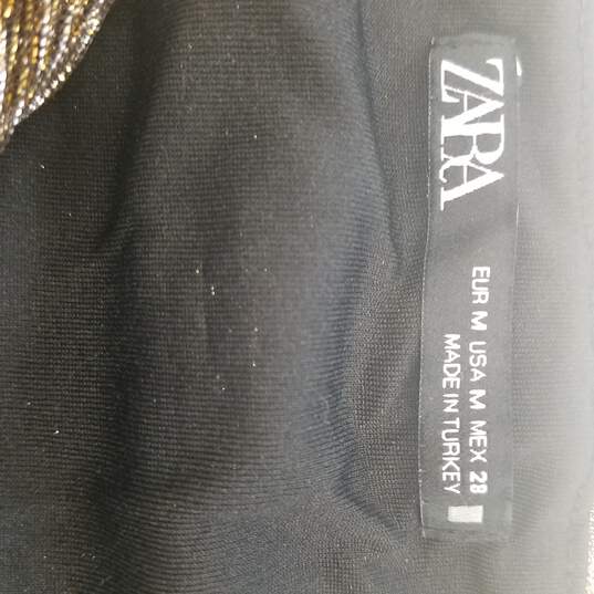 Zara  Blouse Women Black,Gold M image number 3