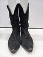 Men's DINGO Black Suede Western Cowboy Boots Size 12 D image number 2