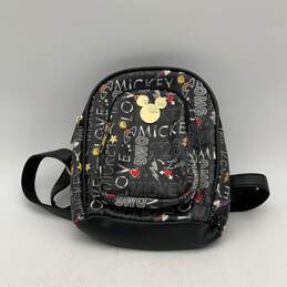 Disney Womens Multicolor Mickey Mouse Zipper Pocket Mini Backpack Bag