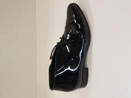Saint Laurent Woman's Patent Black Lace-Up Ankle Boots Size 5 (Authenticated)