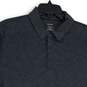 NWT Alfani Mens Gray Space Dye Spread Collar Stretch Polo Shirt Size Large image number 3